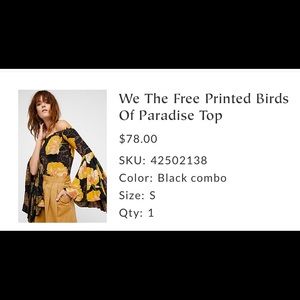 Free people. We the free printed birds of paradise